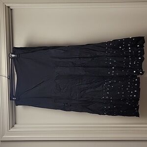 Embellished cotton skirt